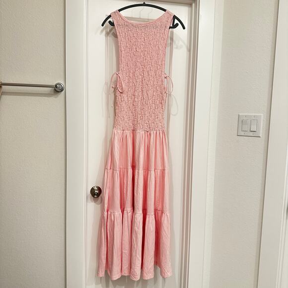 NWT Free People Free-est Sterling Maxi Dress in Pink Chalk Size Small - Picture 2 of 5